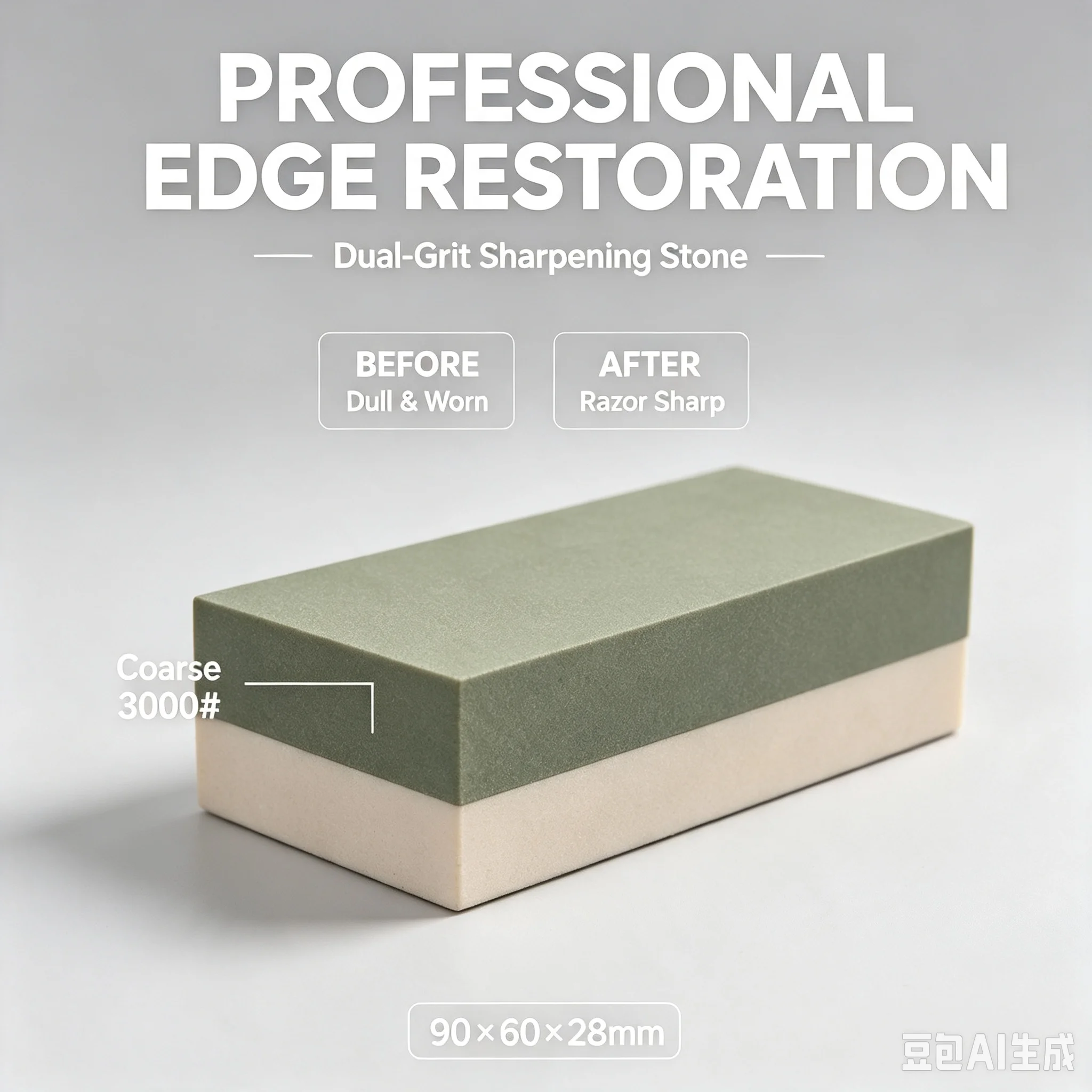Kitchen Knife Sharpening Oilstone 2000 5000 Grit Dual Face White Corundum Whetstone Polishing Grindstone for Razors Scissors