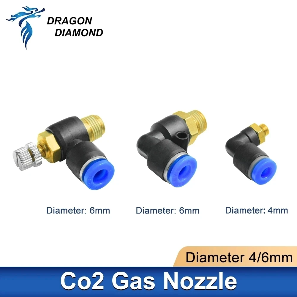 

Co2 Laser Gas Nozzle Air Nozzle Diameter 4mm 6mm 2 pcs Use For Co2 Laser Head For Co2 Laser Engraving Cutting Machine