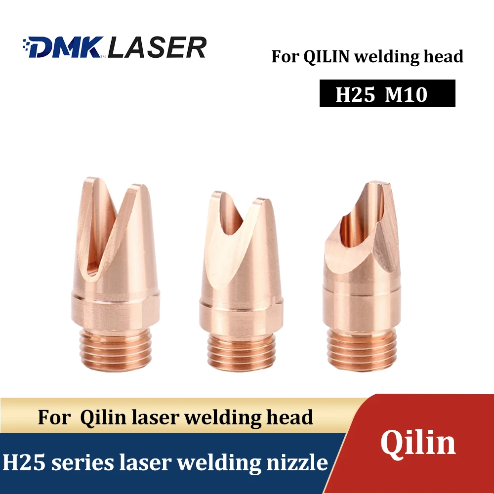 M10mm Ăn Hàn Đồng Vòi Phun Laser Đầu Hàn Súng Vòi Phun Qilin V8/V10