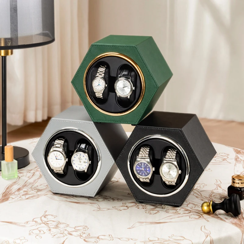 New Type-C Mini Single Motor Watch Box Winder Box Adjustable Rotation Modes Connected Display Automatic Winder High-End Luxury