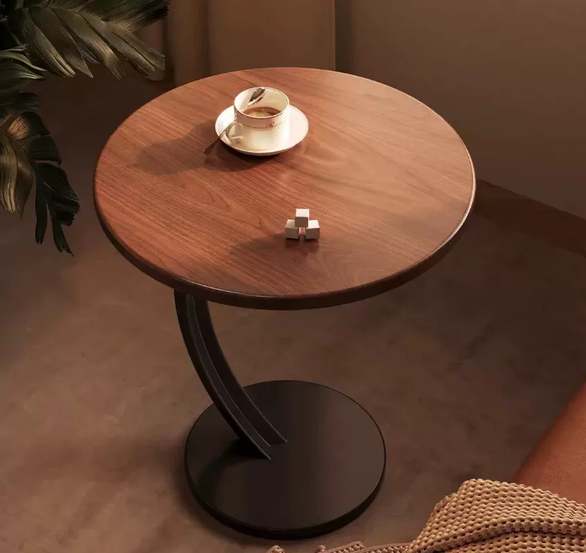 #Modern Walnut Coffee Table with Storage and Eco-Friendly Design Metal Frame Living Room Furniture for Bedroom and Living Room