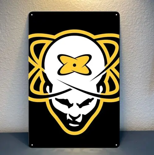 Twisted Records Electronic Rave  Music Metal Poster - Sign 20x30cm -aluminum