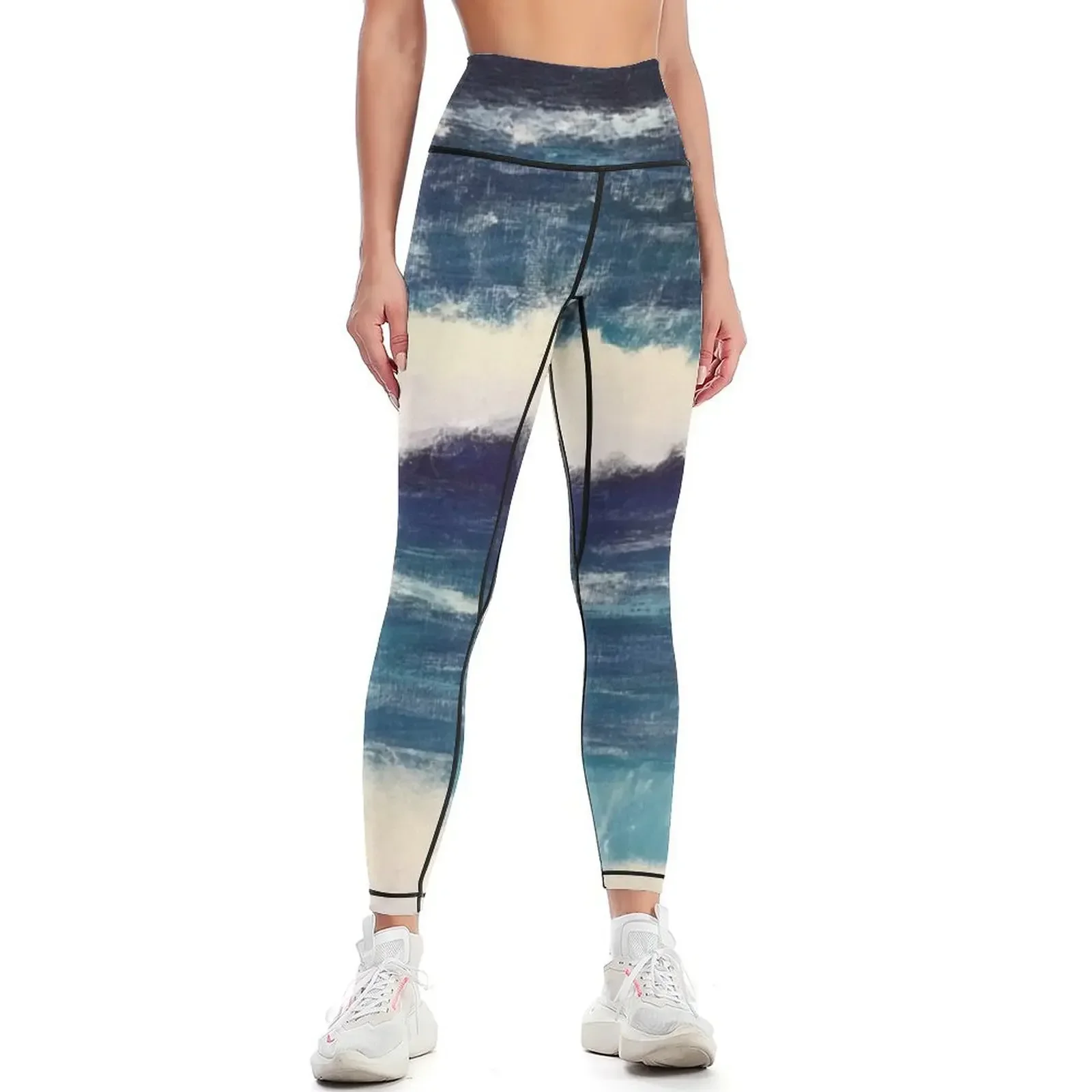 

Waves Leggings Sports female active wear for fitness Golf wear Womens Leggings