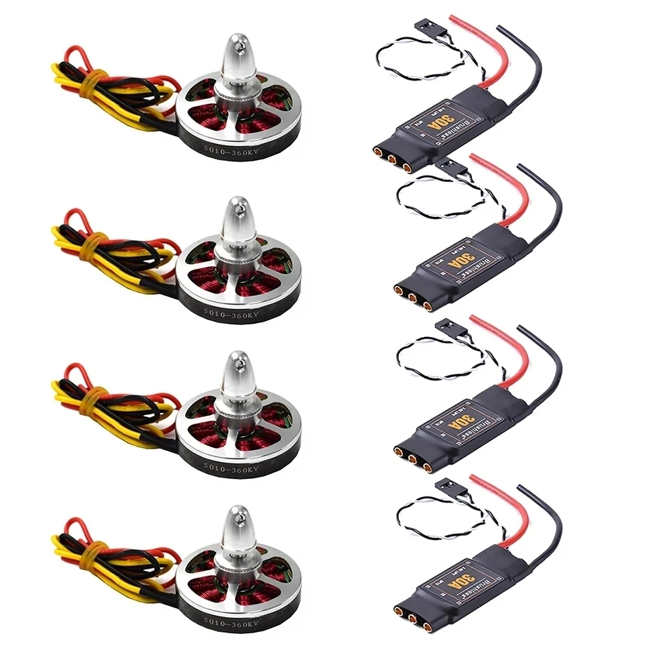 5010 360KV/750kv High Torque Brushless Motors  and Brushess 30A ESC OPTO 2-4S Kit for D550 ZD680 ZD850 Quadcopter
