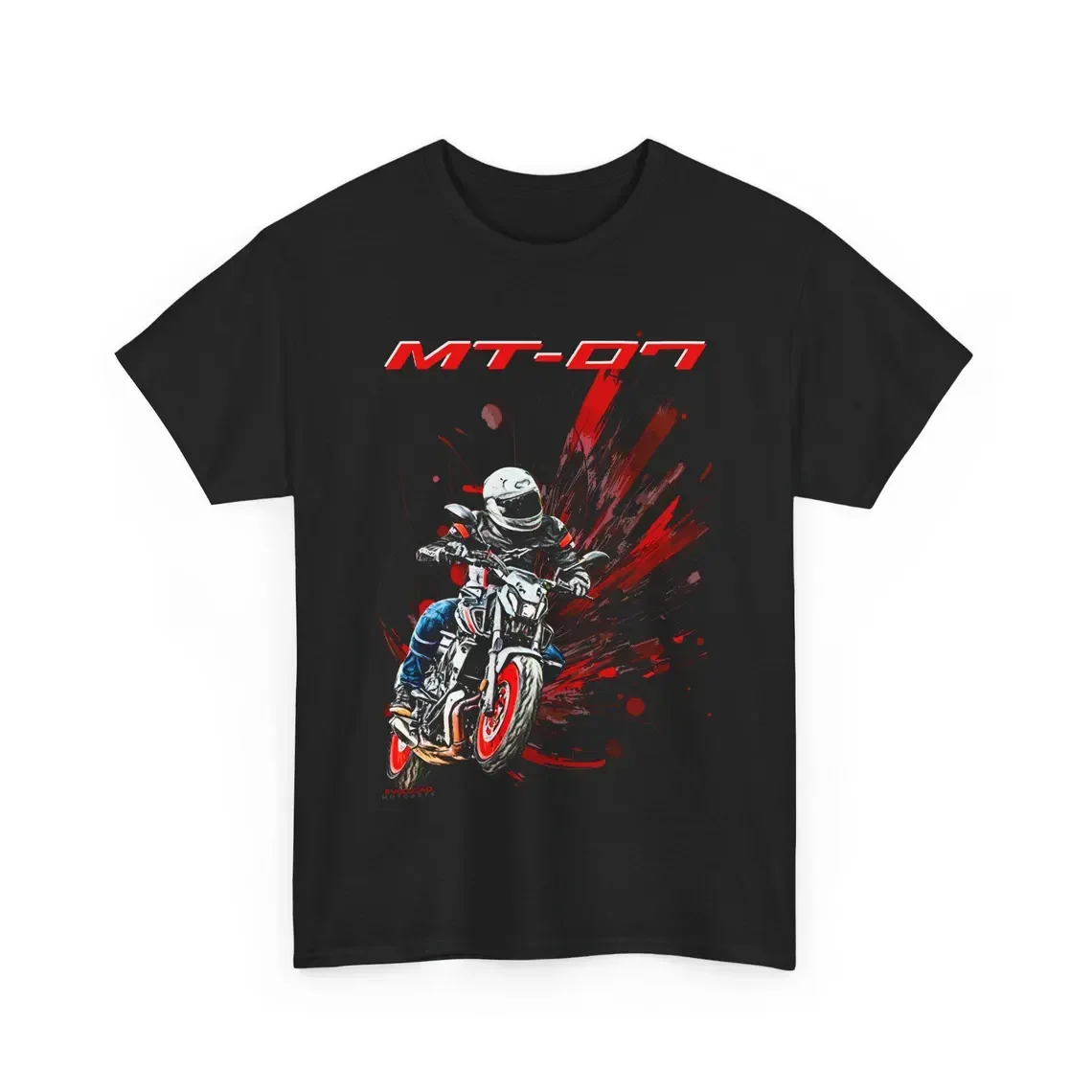 MT-07 T Shirt Dark Side of Motorcycle Tee Hyper Naked CP2 Engine Rider Graphic Top For MT Fans Hooligan Style Gift