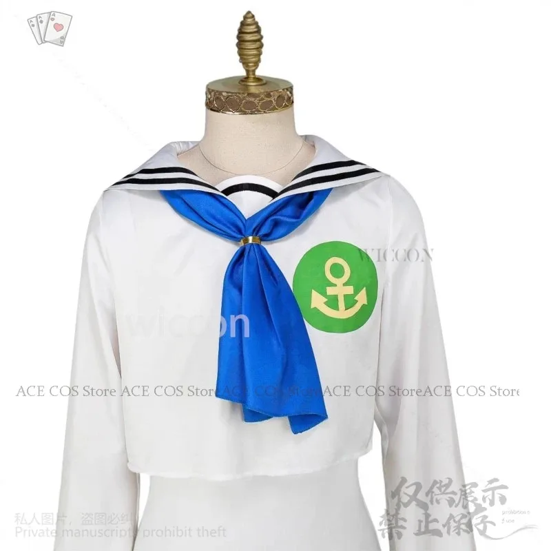 Anime Higashikata Josuke Jo Cosplay Anime Bizarre disfraz DK trajes de marinero blanco uniforme sombrero corbata conjunto Adventuree Jirai Kei