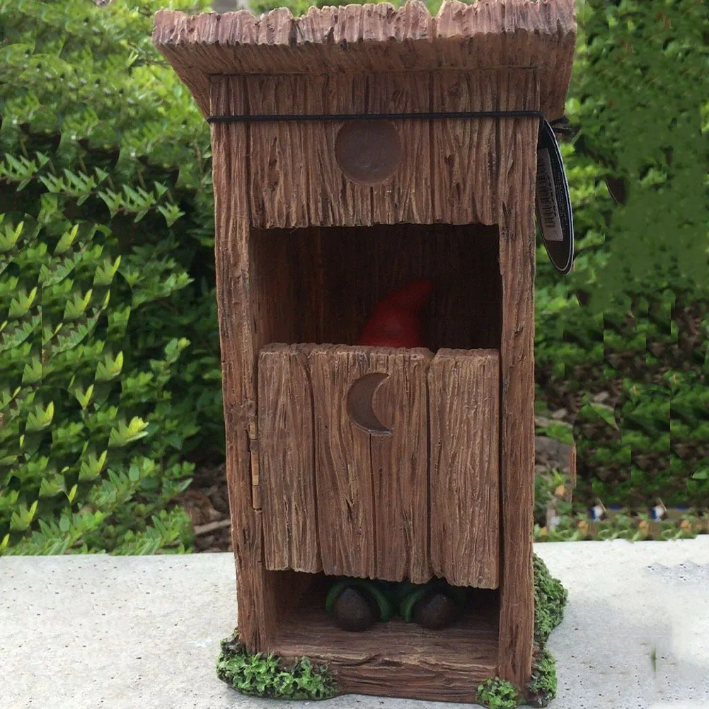 

1 шт., смоляный туалет, карлик, стабильный садовый декор, микропейзаж, украшение, фестиваль, подарок на день рождения, домашний орнамент для балкона