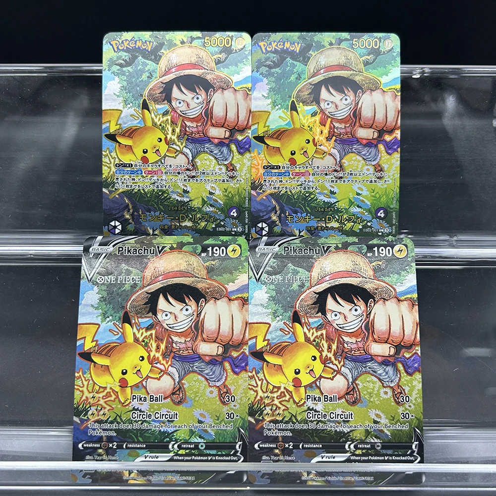2Pcs Anime Ptcg Opc…