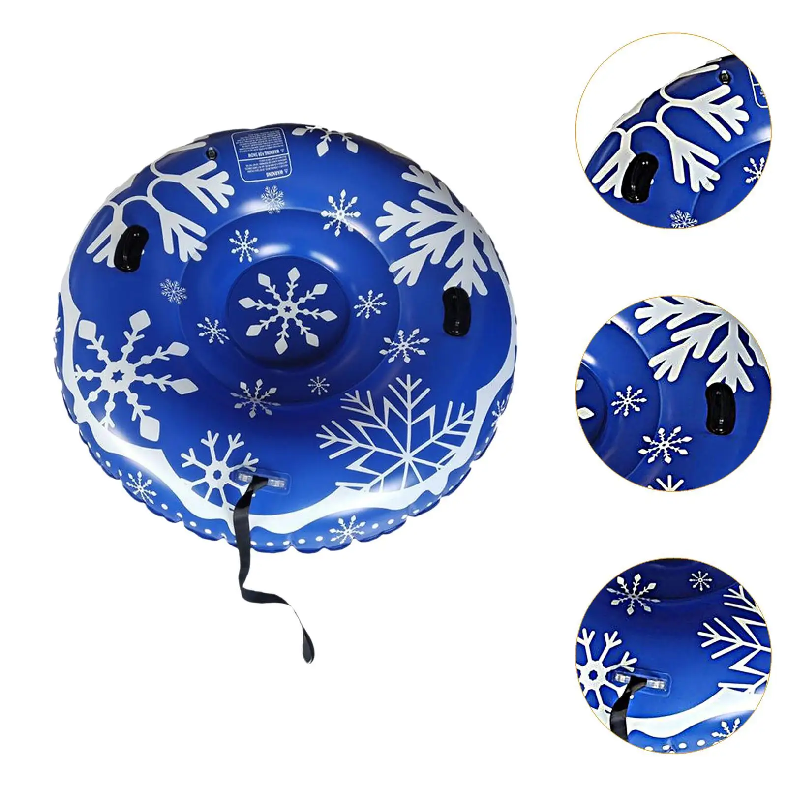 Inflatable Snow Tube Modern PVC Accessories Inflatable Sled Winter Snow Sledding Toy for Outdoor Halloween Sledding Gift Skiing