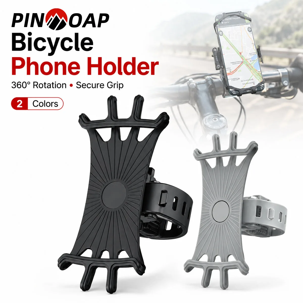 PINMOAP 1PC Bicycle Phone Mount Handlebar Holder Universal Smartphone Stand For Bike Mtb Road Cycling Motorcycle Navigation