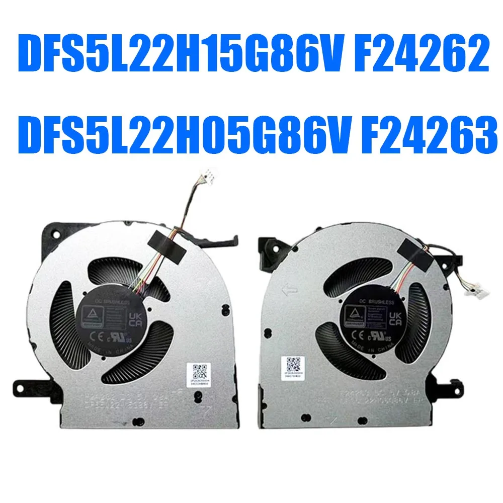 DFS5L22H15G86V F24262 DFS5L22H05G86V F24263 DC5V DC5V Laptop CPU+GPU Fan
