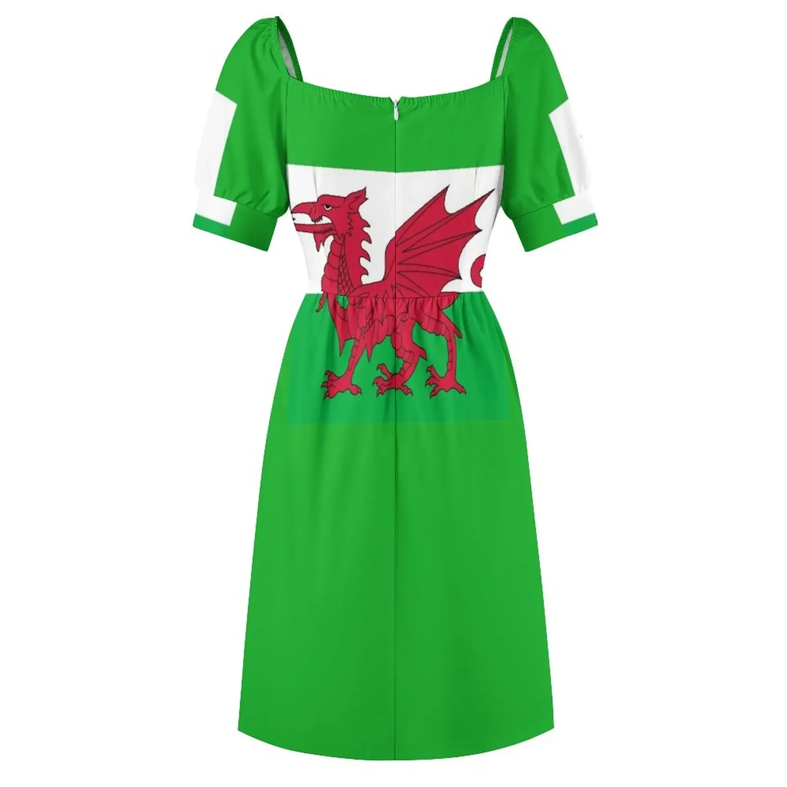 Wales-Nationalflagge – Walisischer Fan-Aufkleber, T-Shirt, Tagesdecke, kurzärmeliges Kleid, Ballkleid 2025, langes Kleid für Damen