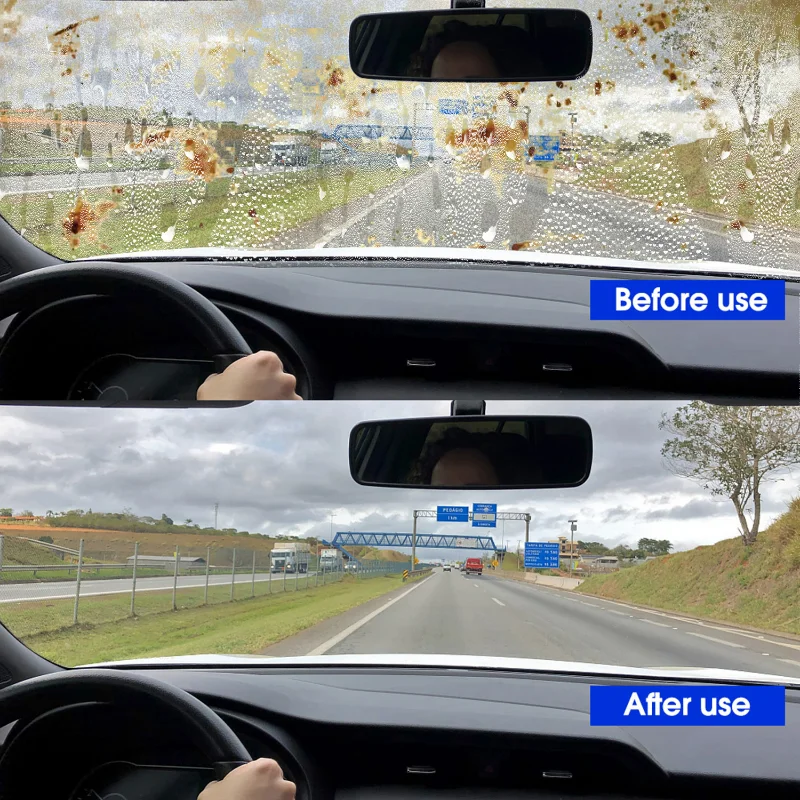 ตัวแทนขัดกระจกรถยนต์กระจกน้ํามันฟิล์มRemover Deep Cleaner Compound Clear Window Auto Detailingเครื่องมือ