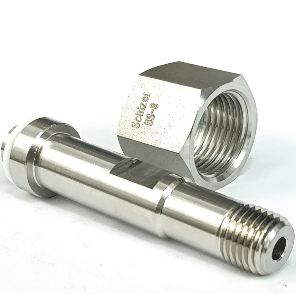 

BS341-8 To 1/4" NPT Male SUS316L Stainless Pipe Fitting Connector Coupler Adapter For Gas cylinder valve