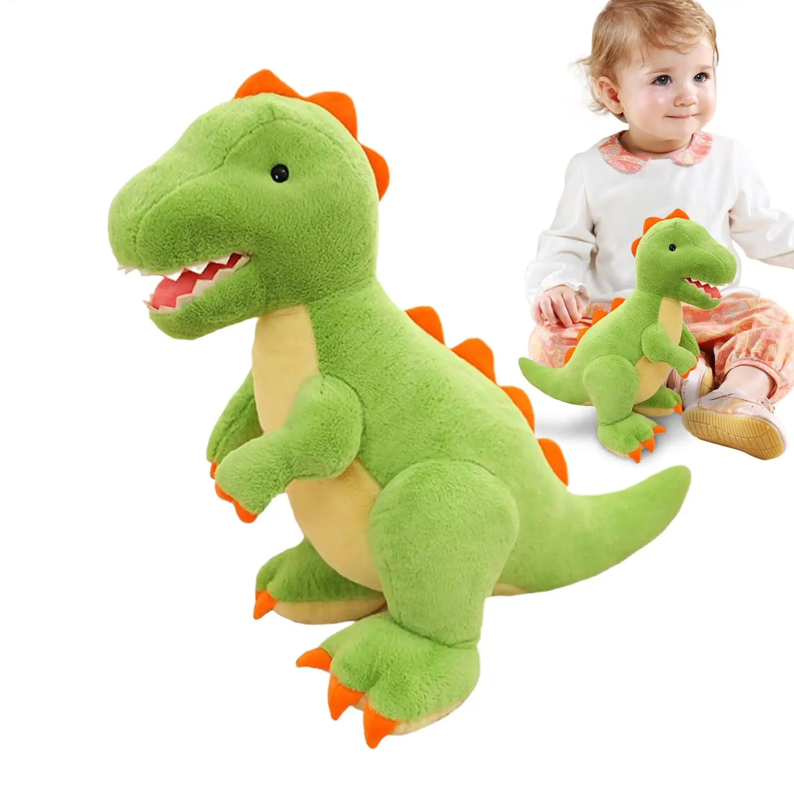 

Stuffed Dinosaur Cute Soft Stuffed Dinosaur Plush Children's Throw Pillow For Kids Boys Girls Baby Family Story Adventure