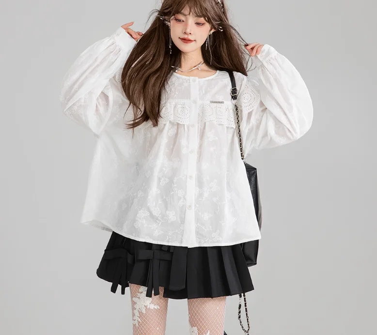 Jupes plissées à nœud tridimensionnel pour filles, douces et Sexy, tempérament, taille haute, ligne a, mode polyvalente, jupe rajeunissante, automne