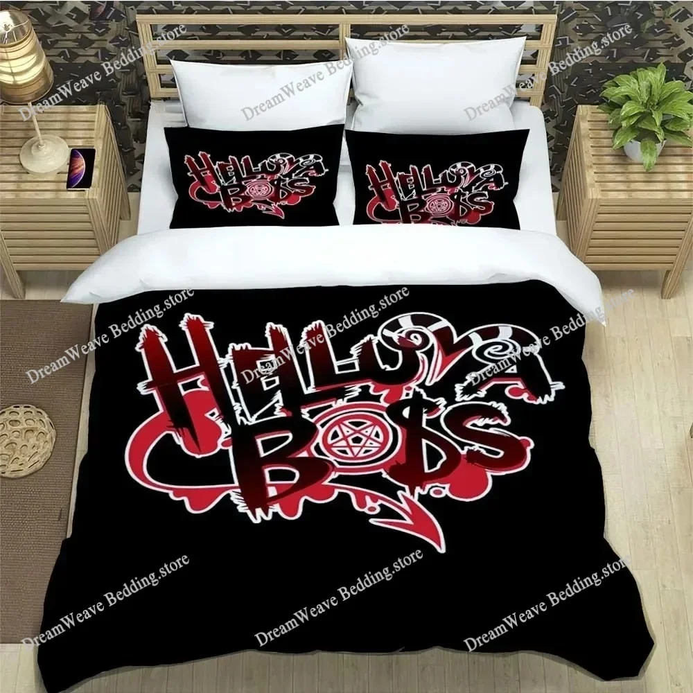

Anime Duvet Cover Pillowcase Bedding Set H-Helluva Boss Adult Boy Girl Bedroom Decoration Children Single Double Large Size