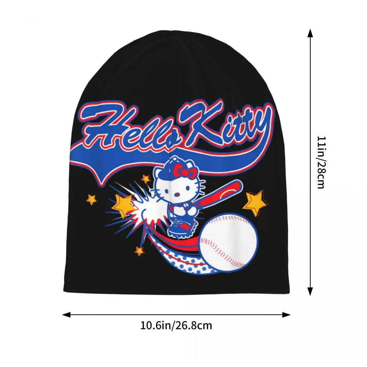 Hello Kitty Home Run Baseball Softball casquettes décontracté unisexe en plein air Skullies bonnets chapeaux été chaud tête enveloppement Bonnet chapeau
