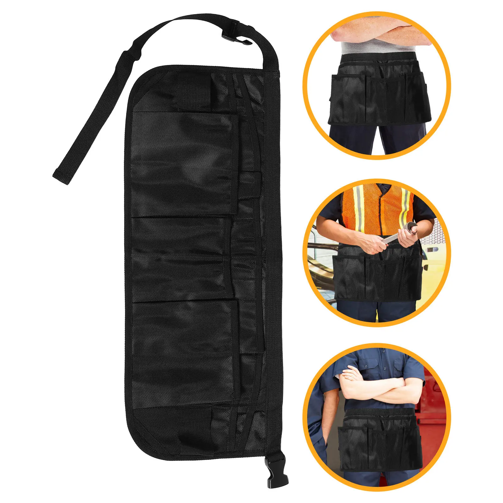Multi-Pocket Car Wrapping Tool Apron Bag Nylon Waist Tool Belt Adjustable Comfort Fit for Tint Tools Window Film Processing