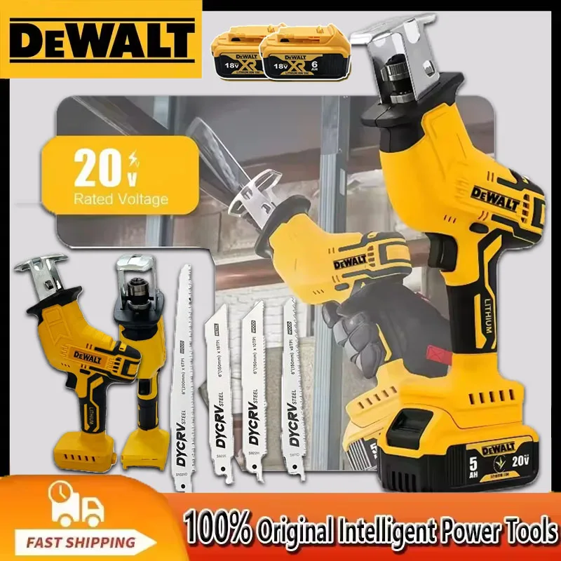 

2026 Dewalt 2800RPM Cordless Reciprocating Saw 20V Brushless Electric Saw Multifunctional Metal Wood Pipe Cutting Saw Power Tool