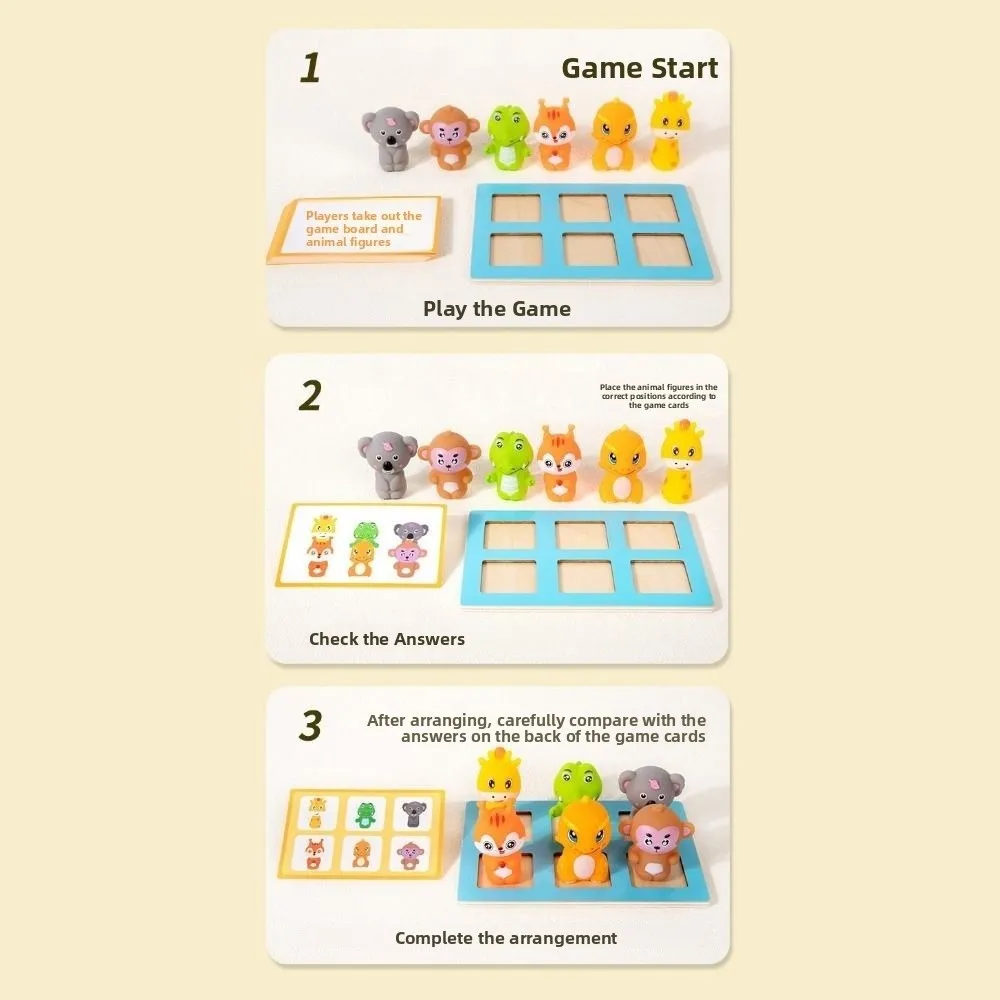 

Thinking Game Spatial Training Board Game Montessori Matching Board Logical Training Game Creative Design Parish Material