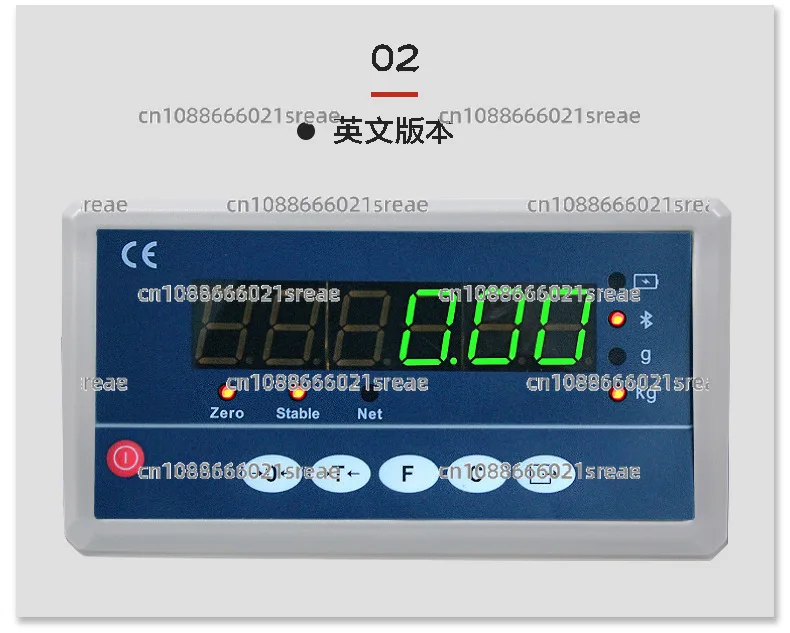 

Цифровой индикатор взвешивания для напольных весов Настольные весы KH-2199(A1) Высокоточный светодиодный дисплей Связь