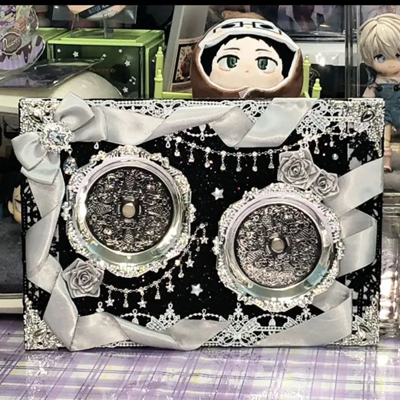 Dinner Plate Goods Display Insert Board Lace Ribbon Handmade Badge Display Insert Board Decoration Merch Cosplay Ita Bag