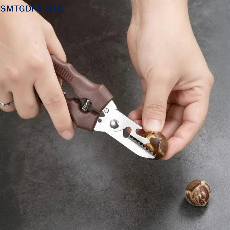 *Multipurpose Chestnut Scissors Peeler Chestnut Shell Peeling And Leather Clip Cross Cutting Knife Chestnut Peeler For Kitchen