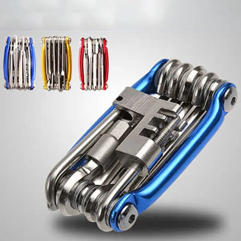 Đa Năng 11 In1 Xe Đạp Sửa Chữa Bộ Xe Đạp Xe Đạp Bộ Công Cụ Sửa Chữa Cờ Lê Vặn Vít Dây Chuyền Lục Giác Nói Núi Đi Xe Đạp Dụng Cụ