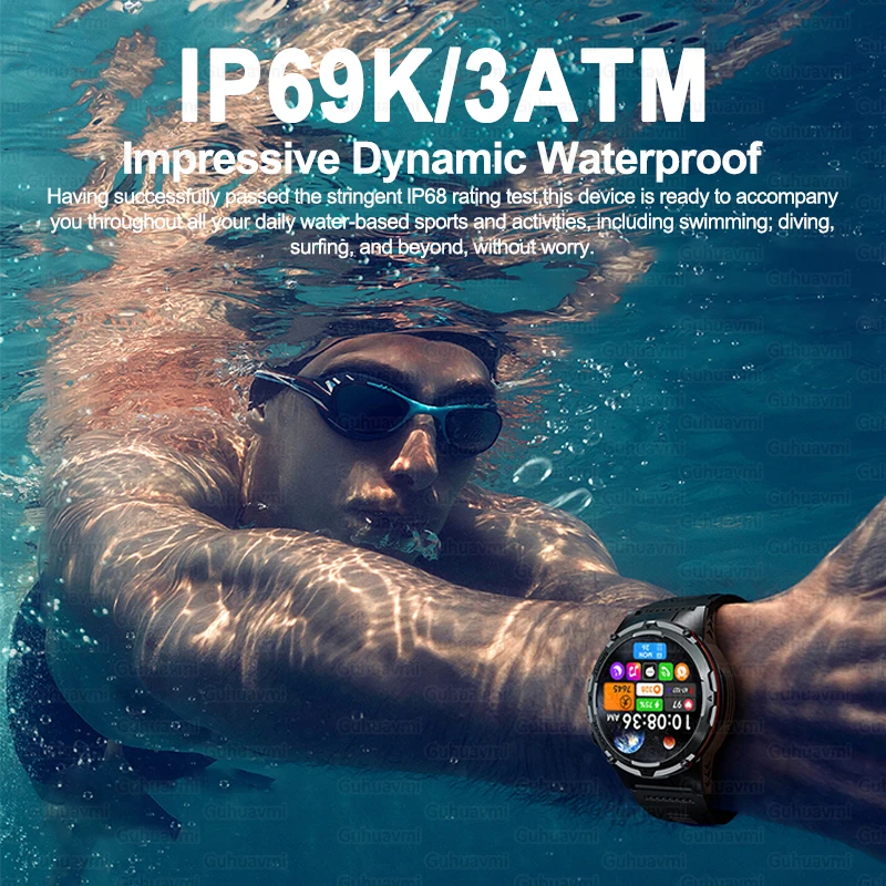 NEW For XIAOMI Outdoor Sports Smart Watch Men GPS Tracker Health Monitor BT Call UV infrared Laser 3ATM Waterproof Smartwatches
