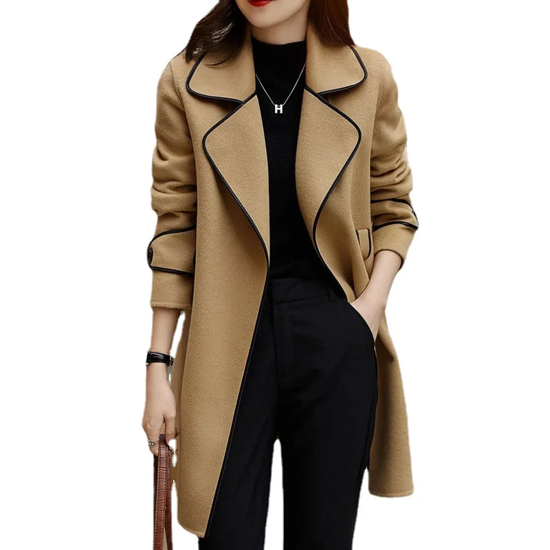 

New woolen overcoat in spring and autumn of 2022 Women's fashion loose warm high-end coat trend