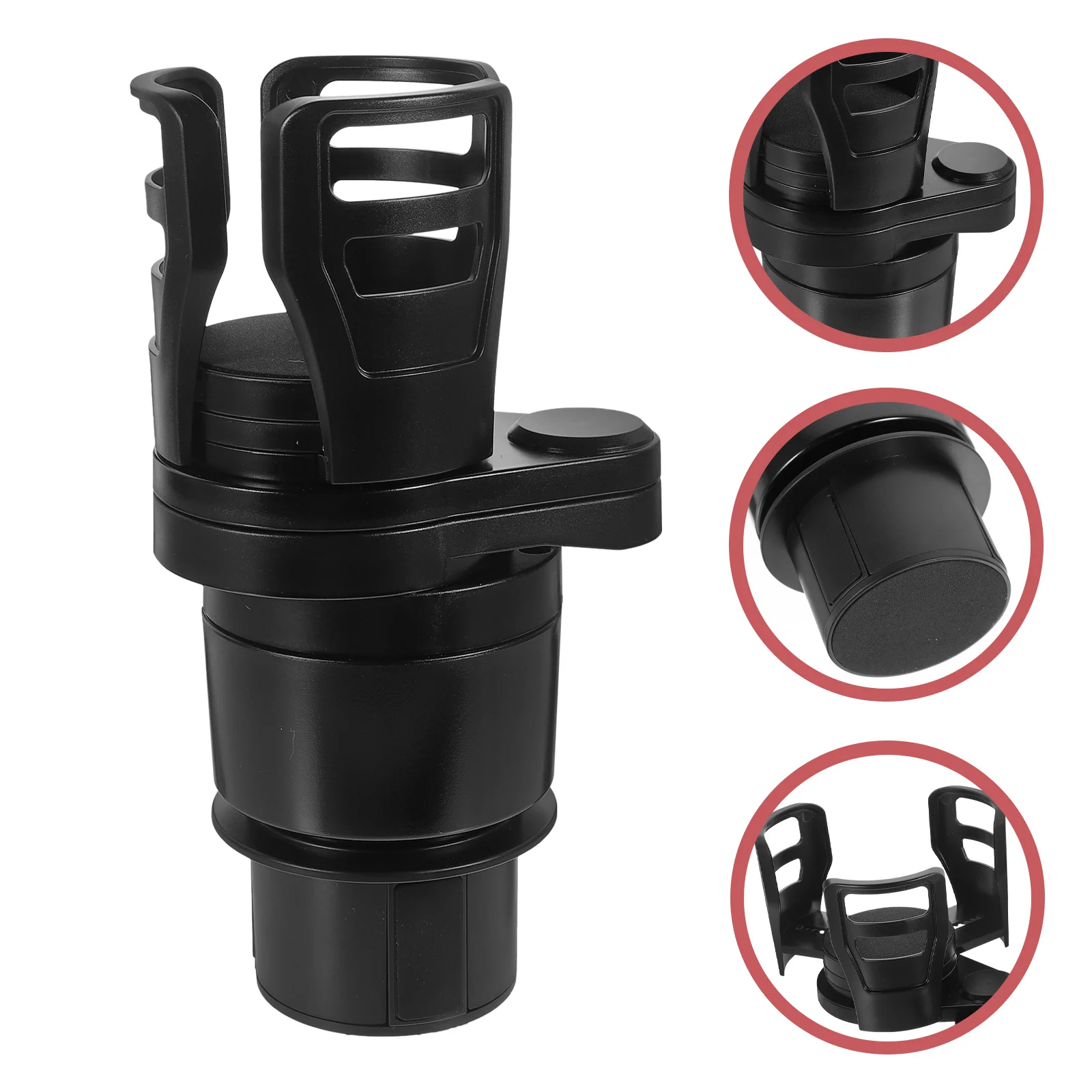 

Car Cup Expander 360 Degree Rotation Multi Function Drink Holder For Vehicle Water Cup Storage Auto Rotating Holder
