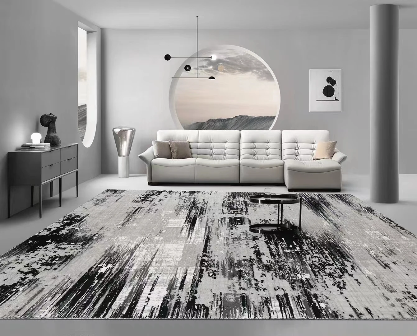 Dywaniki do salonu, puszyste dywany i maty, tekstylia domowe, poduszki do dekoracji wnętrz, dywany.