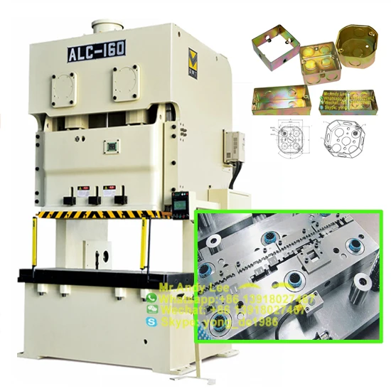 Double Point Crank C Frame Power Press and Stamping Mould for Terminal Box Electrical Connector Whole Production Line