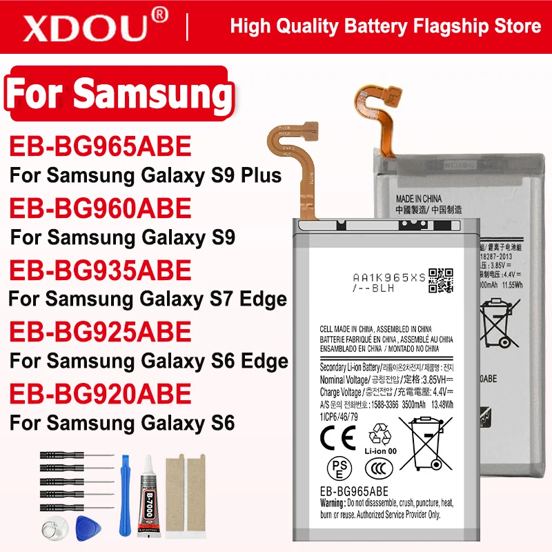 EB-BG920ABE BG925ABE BG935ABE BG960ABE BG965ABE Battery For Samsung Galaxy S6 Edge S7 Edge S9 S9 PLUS G9200