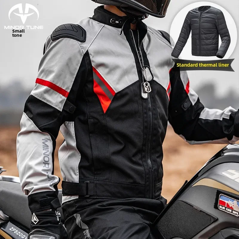 

Motorcycle Jacket Winter Warm Anti-fall Wear-resistant Waterproof Breathable Commuter Motorcycle Jacket Suit for Men and Women