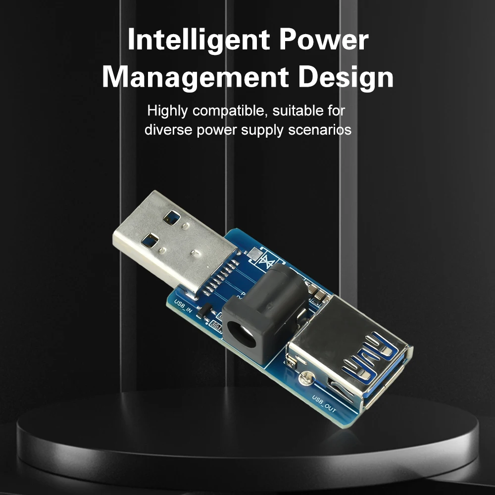 SB Power Splitter Supply Reinforcement Module with USB and DC Power Addition, External Load DC 5V Enhancement Board