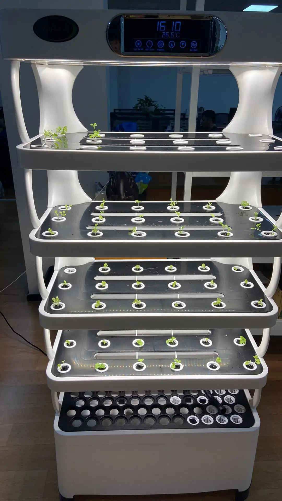 Máquina de cultivo de vegetais vertical inteligente hidropônica interna