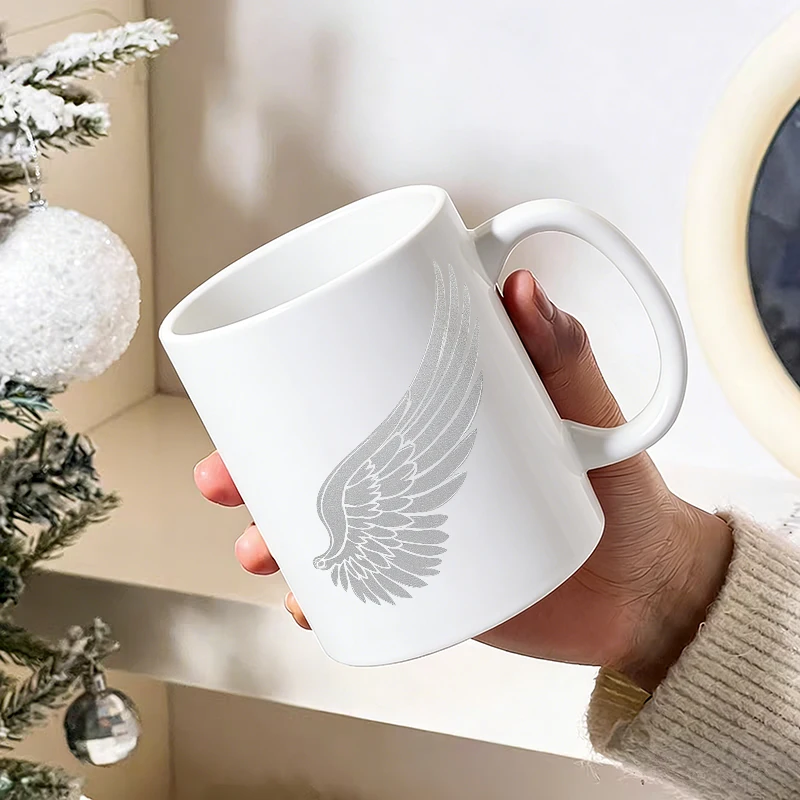 Aviation Festival mug Stylized Wing Pattern Decal - Perfect for DIY Projects and Customizing Your Space