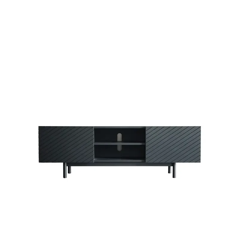 TV cabinet Modern simple living room storage Solid wood audio-visual cabinet