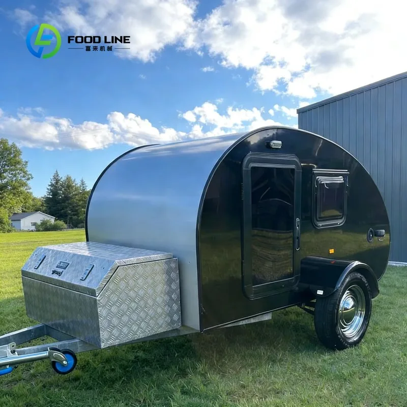 Custom RV Motorhome Camper Van Travel Trailer for Family Camping Adventures Outdoor Vehicle with Bed Area, Storage Compartments