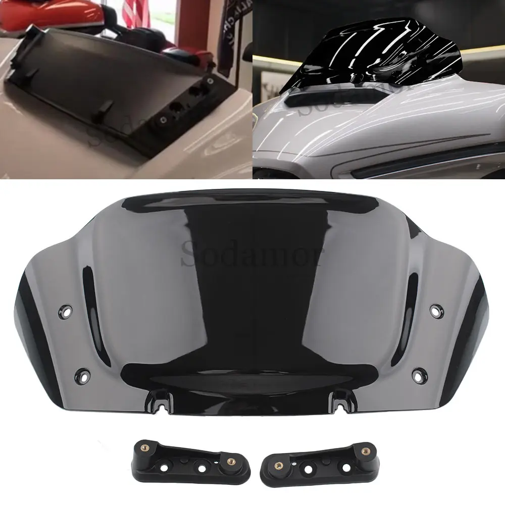 For Harley Street Glide FLHX/I models 2024 -Later Motorcycle Accessory ABS Plastic Black Front Fairing 10