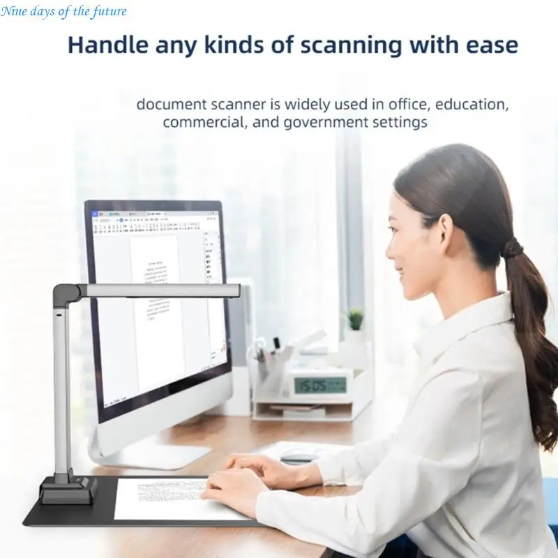 USB Document Scanner Fast Automatic Book Scanner Easy Storage Fast Speed E65A