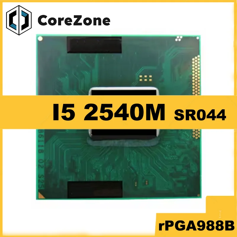 Used i5 2540M SR044 Quad-Thread 2.6GHz Dual-Core Laptop CPU Socket G2 / rPGA988B notebook Processor
