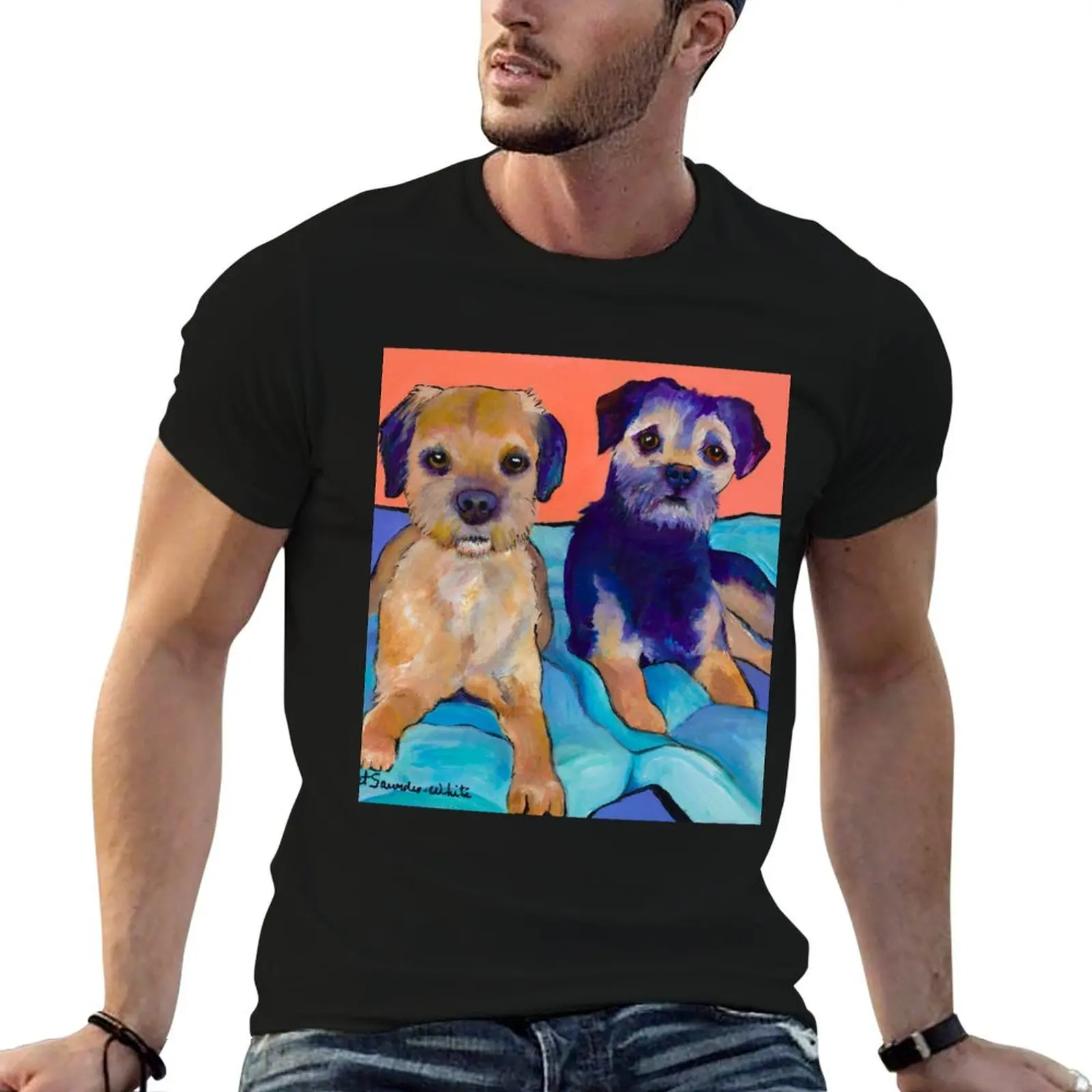Teddy and Max T-Shirt Light Athletic Short Sleeve Tee Shirt
