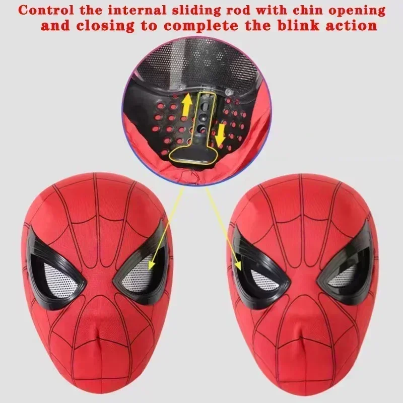 Mask Headgear Cosplay Moving Eyes Mask 1:1 Creative Cosplay Head Cover Real Person Wear Halloween Party Costume Prop Gift view 2