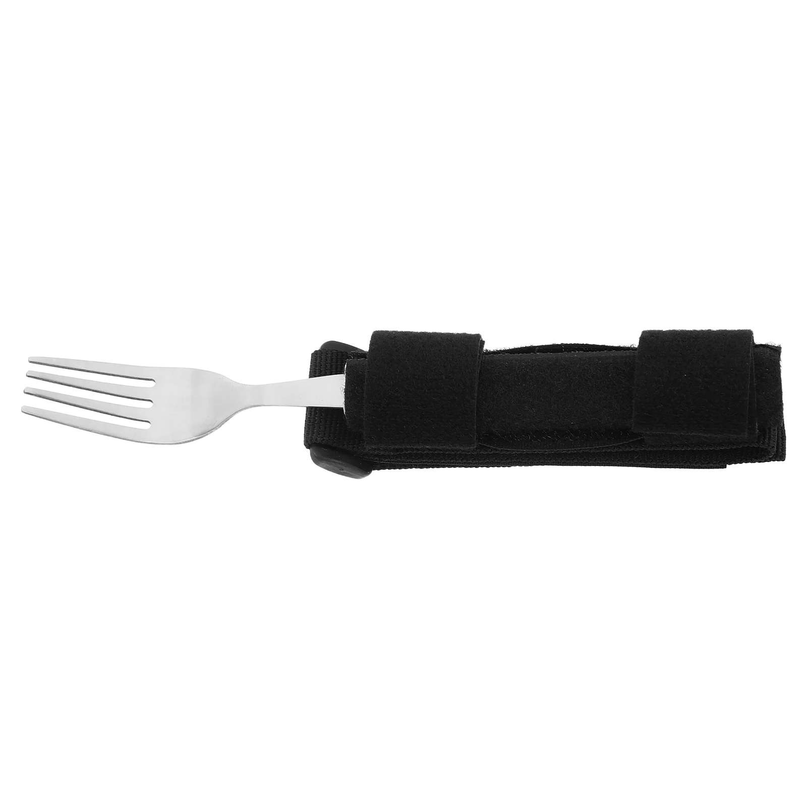 

Elderly Rehabilitation Tableware Selffeeding Stainless Steel Utensils Disabled People Black Fabric Eating Aid Health Care