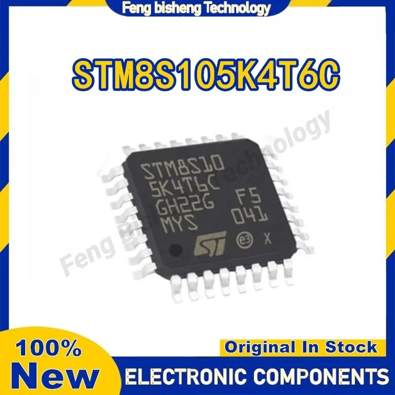 5PCS STM8S105K4T6C STM8S105K4T6 STM8S105K4 STM8S105K STM8S105 STM8S STM IC MCU Chip LQFP-32 em estoque 100% novo original