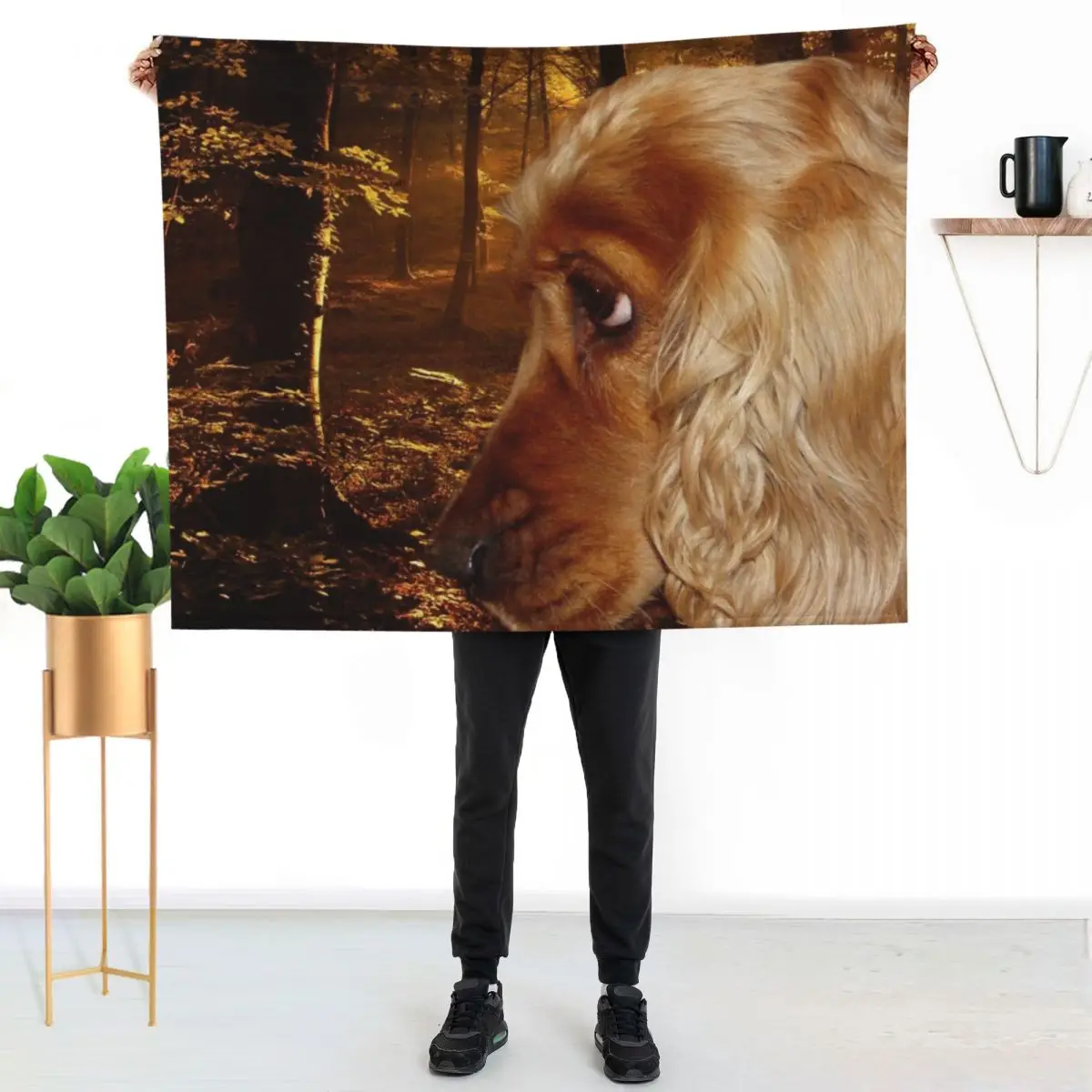 Dog English Cocker Spaniel Throw Blanket christmas gifts Single Shaggy Summer Beddings Giant Sofa Decorative Throw Blankets