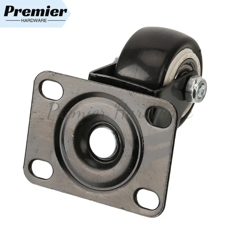 Wear-Resistant 1.5-Inch Gold Diamond Universal Wheel with Small Brake Pulley – Perfect Casters for Light Equipment Instruments